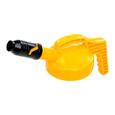 Edm Zap Parts Oil Safe Stumpy Pour Spout Lid, Yellow,  100509